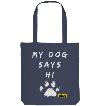 Today Will Be An Aussome Day - Red Tri Australian Shepherd Graphic  - Organic Tote Bag