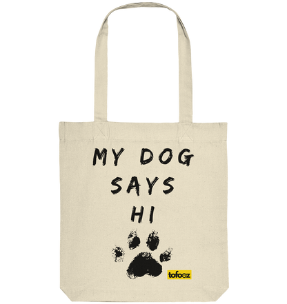 Today Will Be An Aussome Day - Red Tri Australian Shepherd Graphic  - Organic Tote Bag