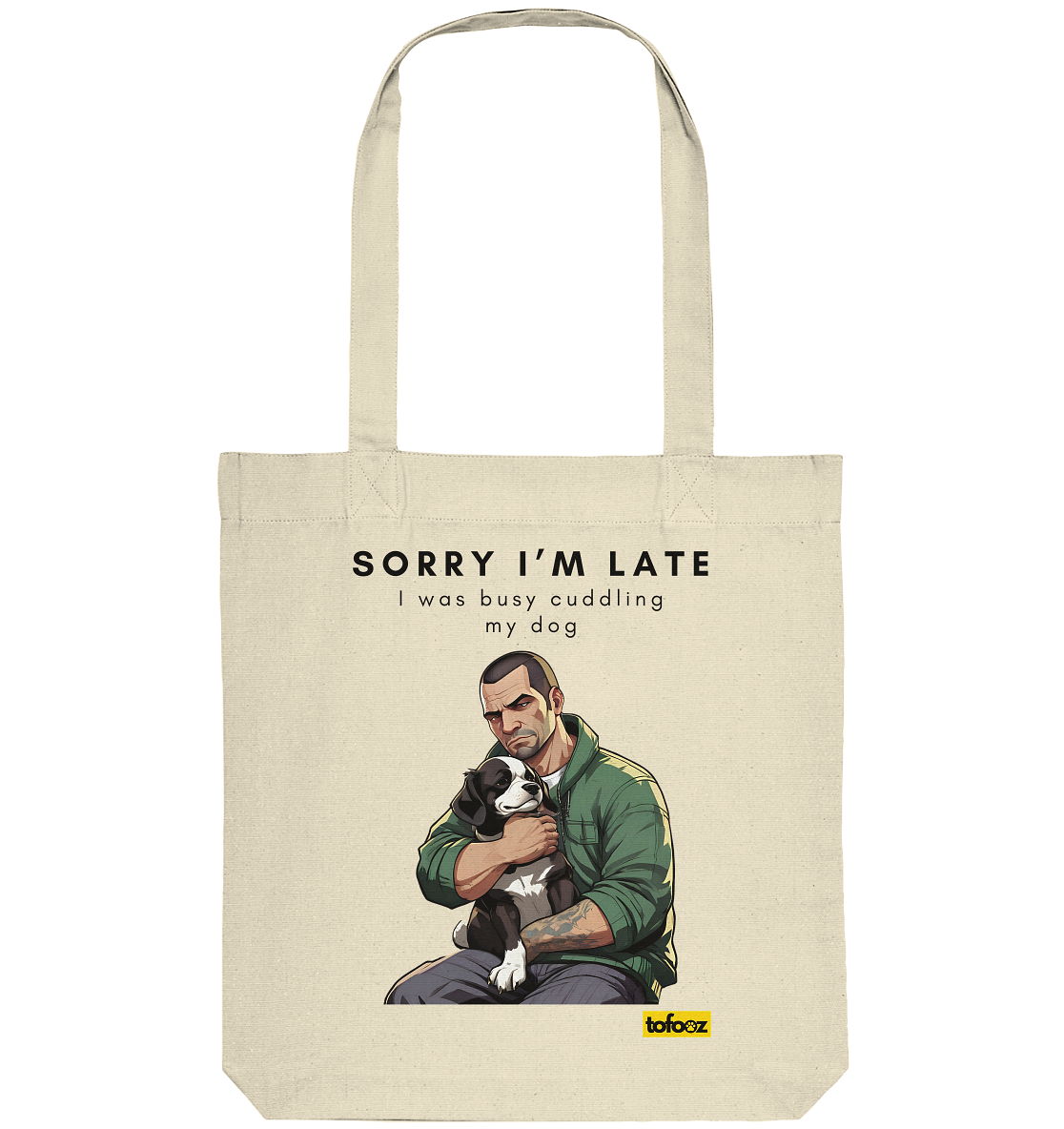 Sorry I'm Late Gamer Style Collection - Organic Tote-Bag