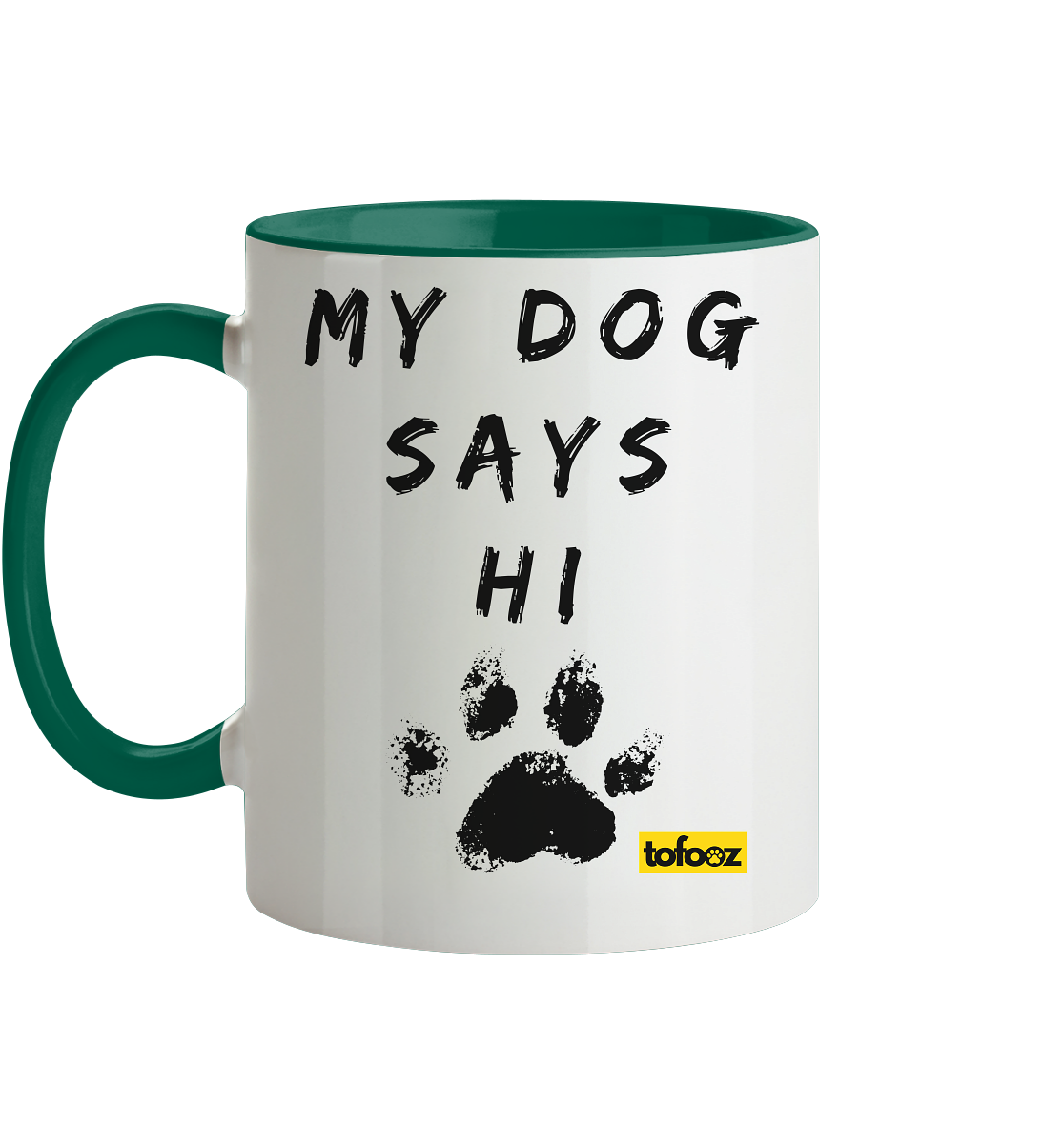 Today Will Be An Aussome Day - Red Tri Australian Shepherd Graphic  - Two Tone Mug