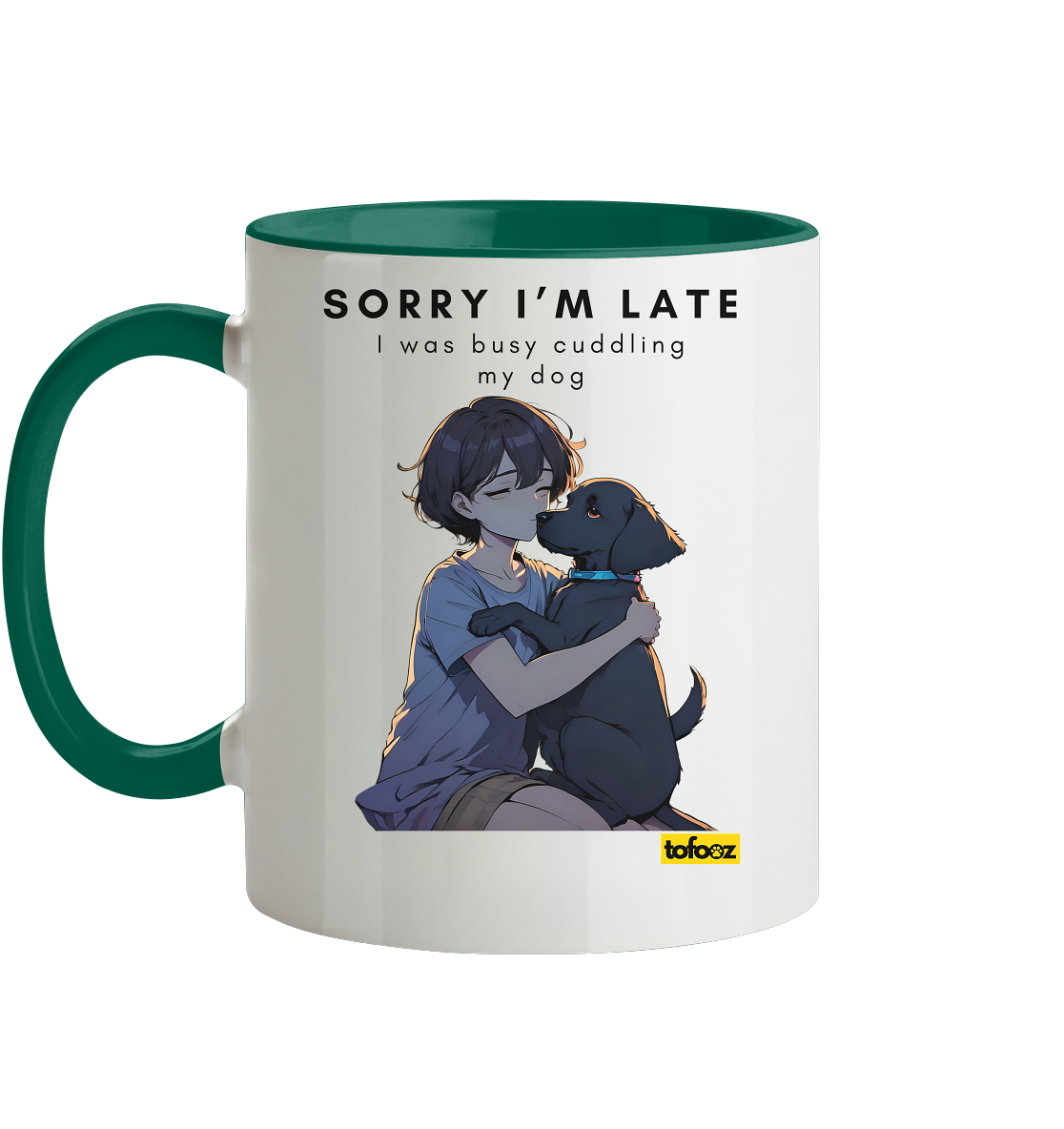 Sorry I'm Late Collection - Two-Tone Mug