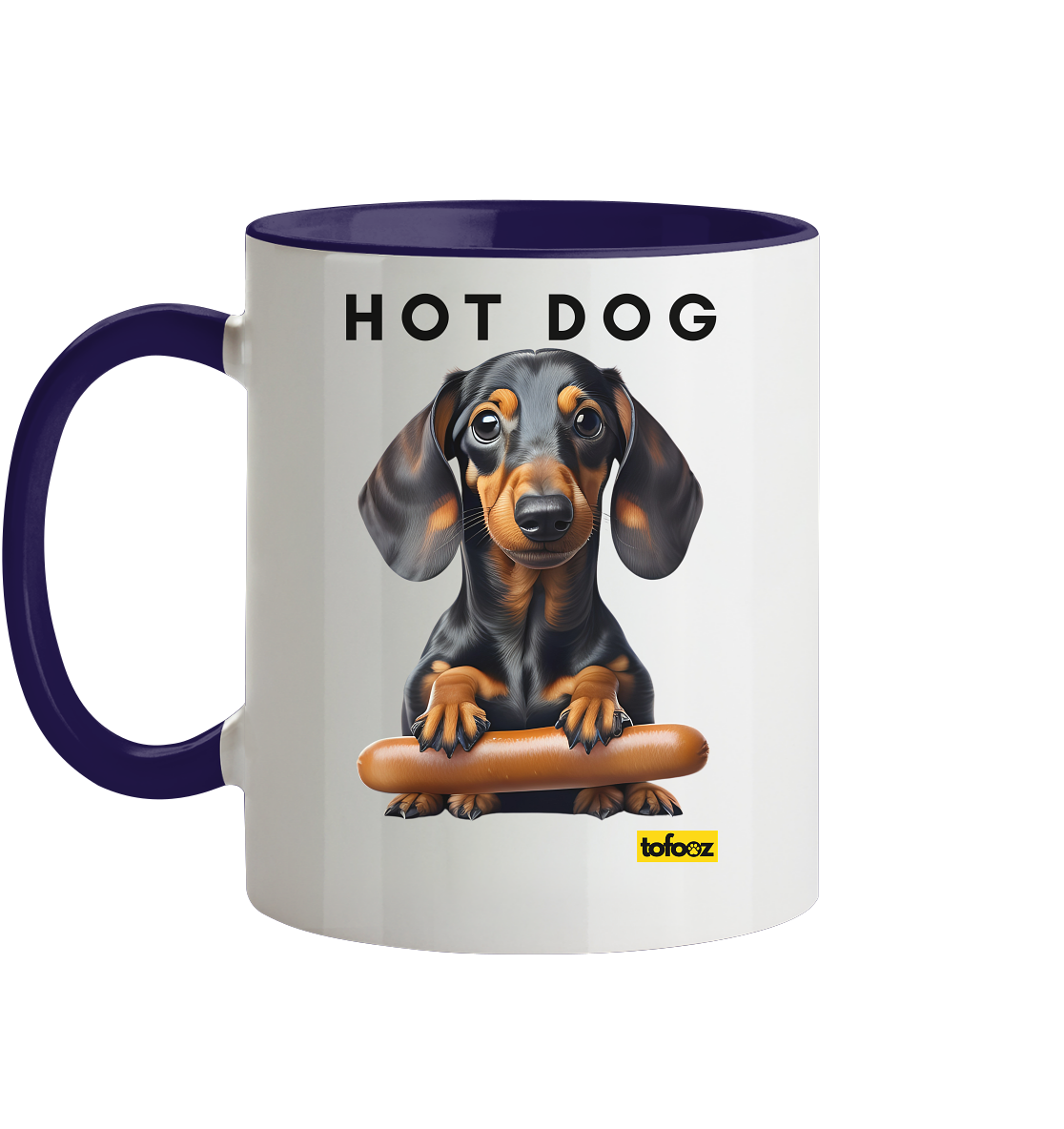 Hot Dog - Dachshund  - Two Tone Mug