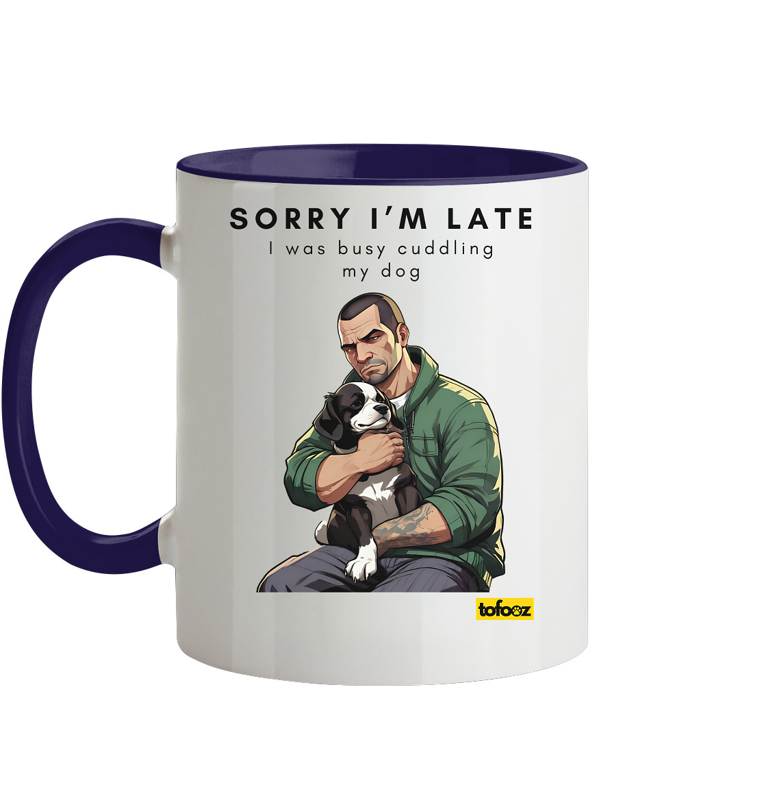 Sorry I'm Late Gamer Style Collection - Two-Tone Mug