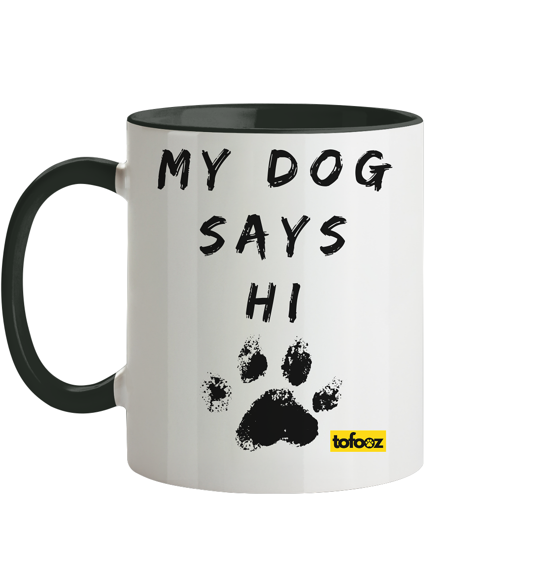 Today Will Be An Aussome Day - Red Tri Australian Shepherd Graphic  - Two Tone Mug