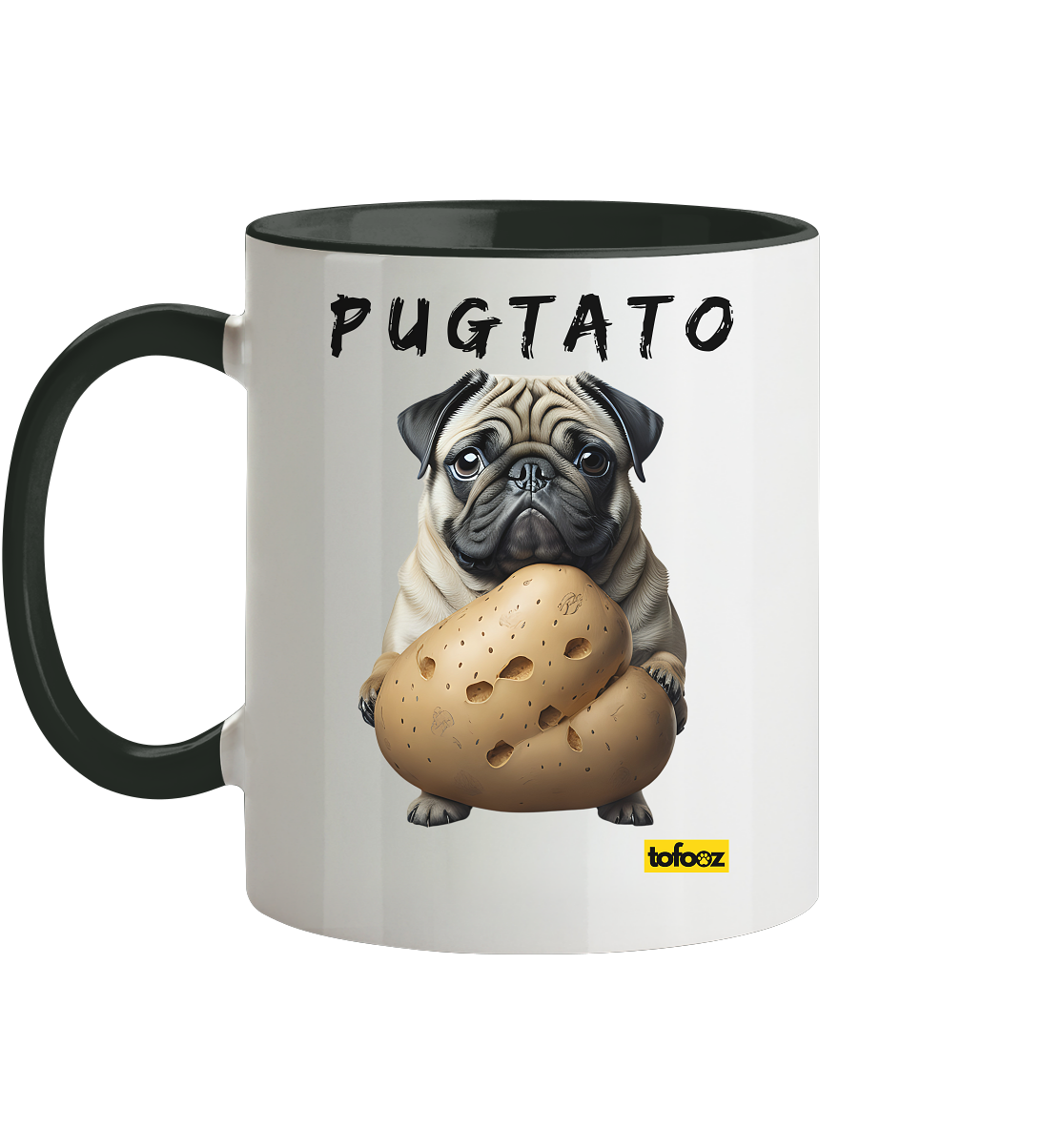 Pugtato - Pug - Two-Tone Mug