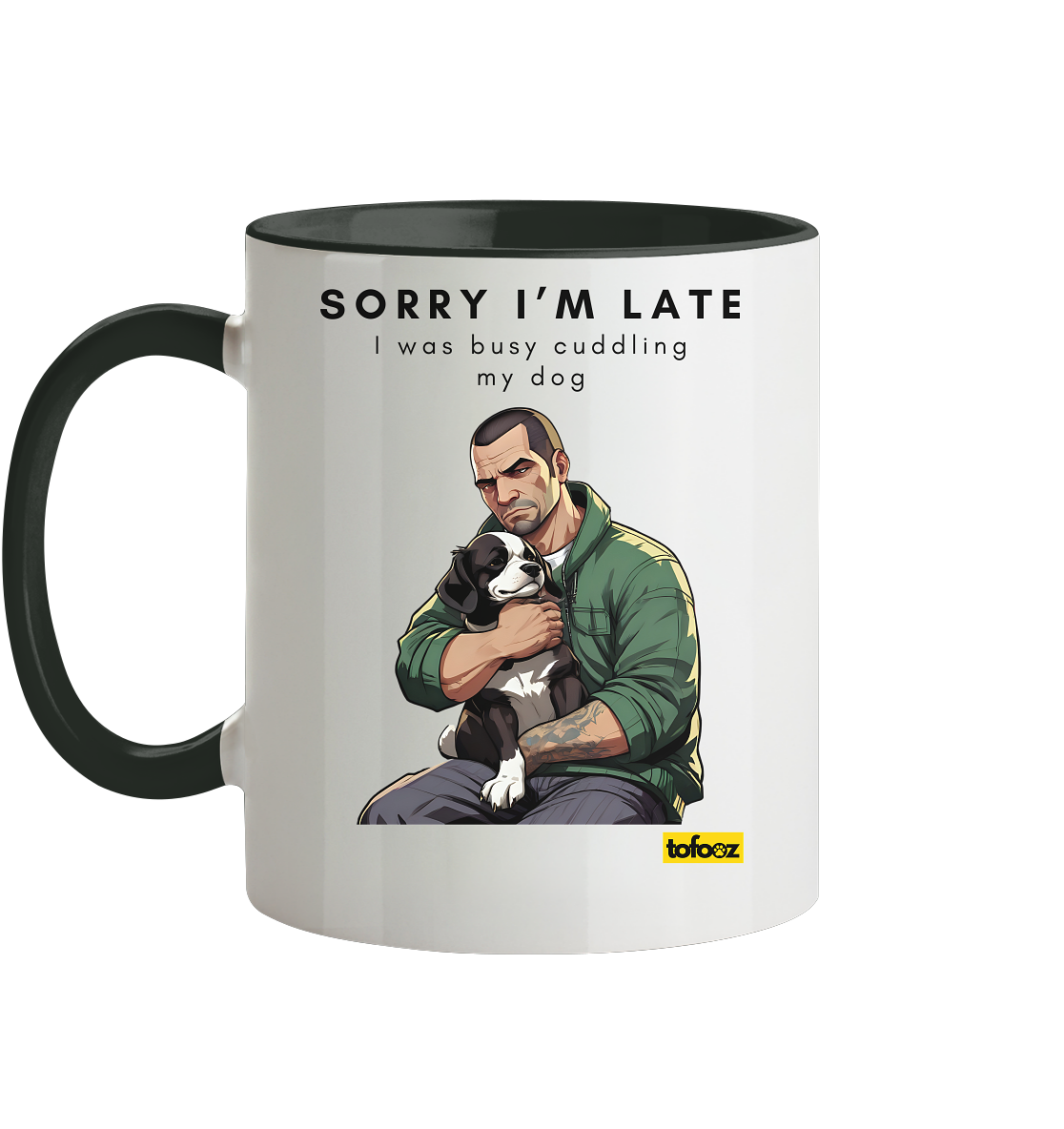 Sorry I'm Late Gamer Style Collection - Two-Tone Mug