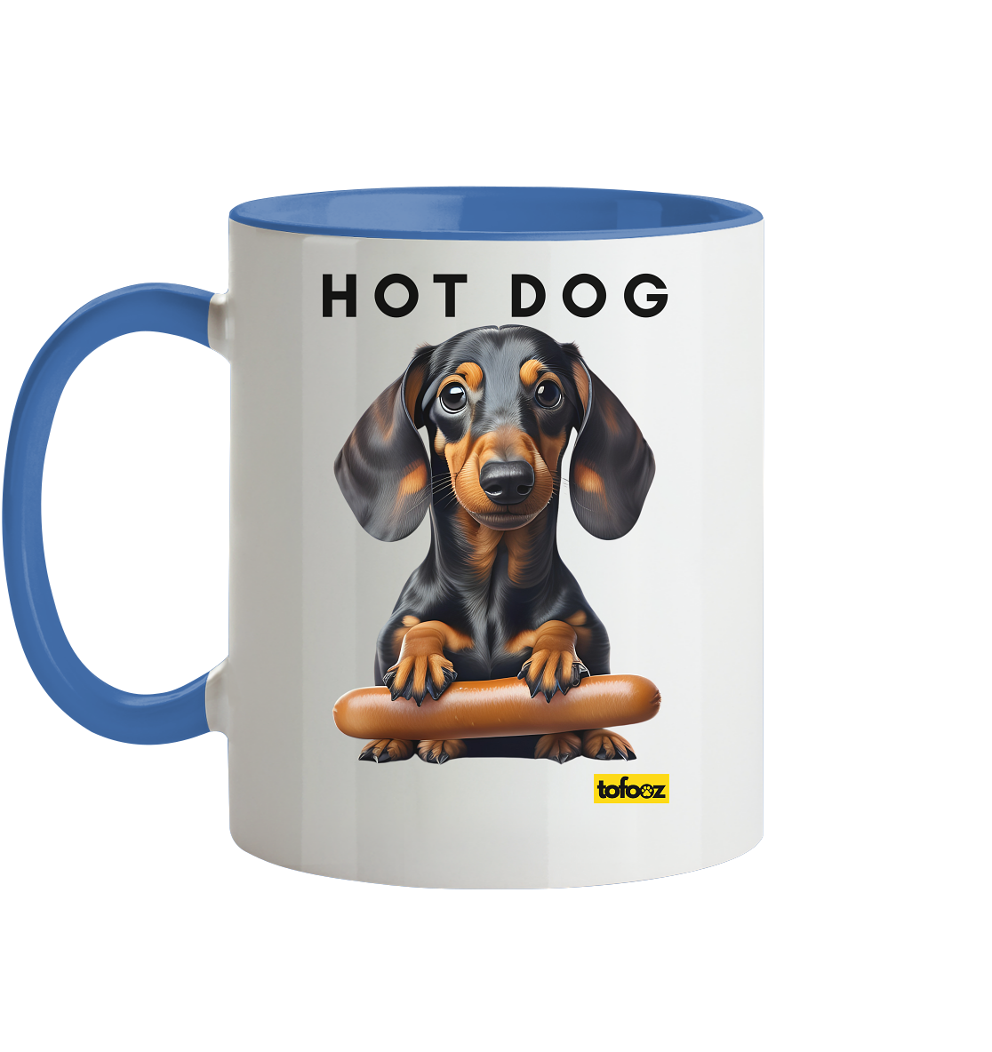 Hot Dog - Dachshund  - Two Tone Mug