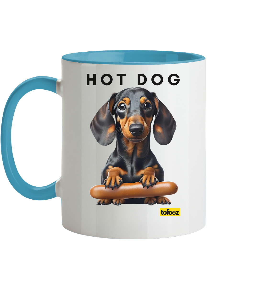 Hot Dog - Dachshund  - Two Tone Mug