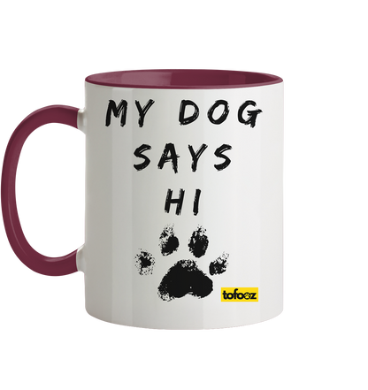 Today Will Be An Aussome Day - Red Tri Australian Shepherd Graphic  - Two Tone Mug