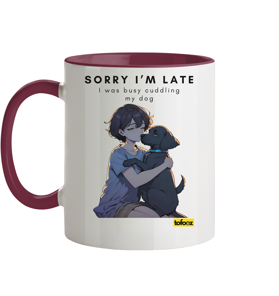 Sorry I'm Late Collection - Two-Tone Mug