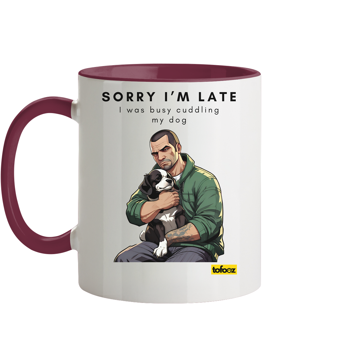 Sorry I'm Late Gamer Style Collection - Two-Tone Mug