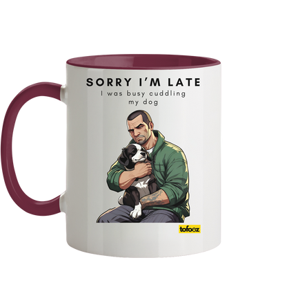 Sorry I'm Late Gamer Style Collection - Two-Tone Mug