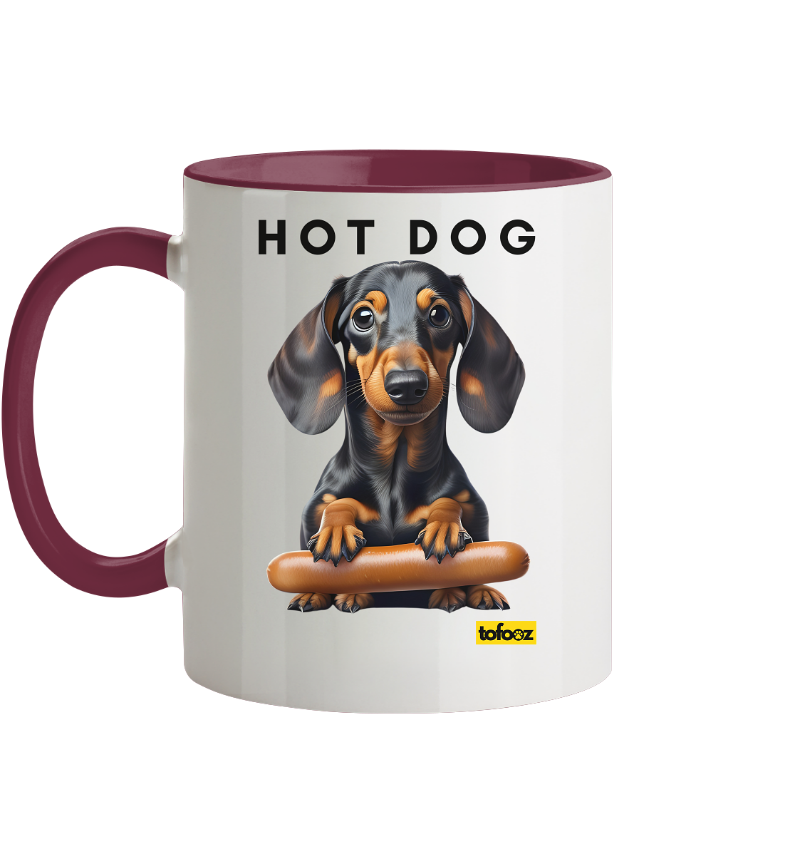 Hot Dog - Dachshund  - Two Tone Mug