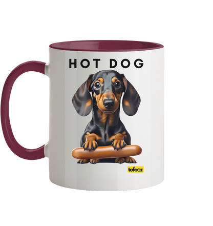 Hot Dog - Dachshund  - Two Tone Mug