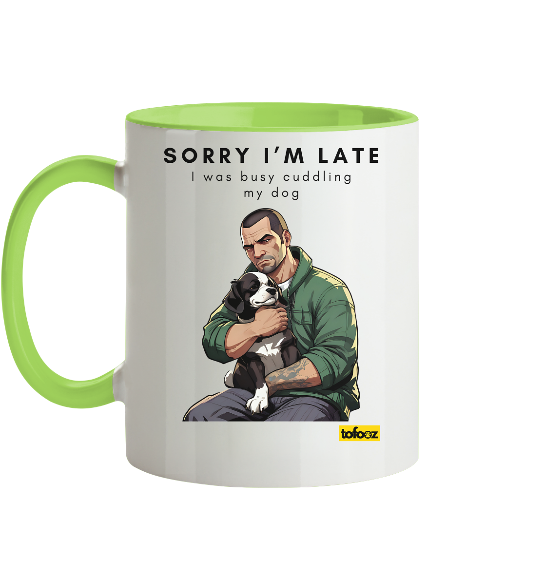 Sorry I'm Late Gamer Style Collection - Two-Tone Mug