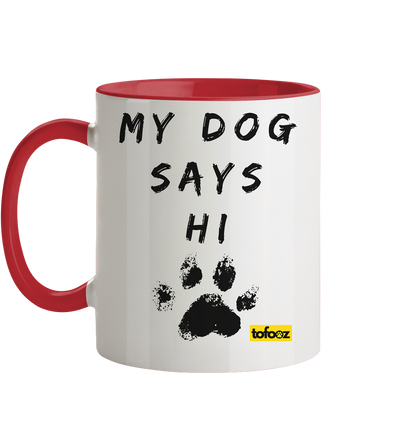 Today Will Be An Aussome Day - Red Tri Australian Shepherd Graphic  - Two Tone Mug