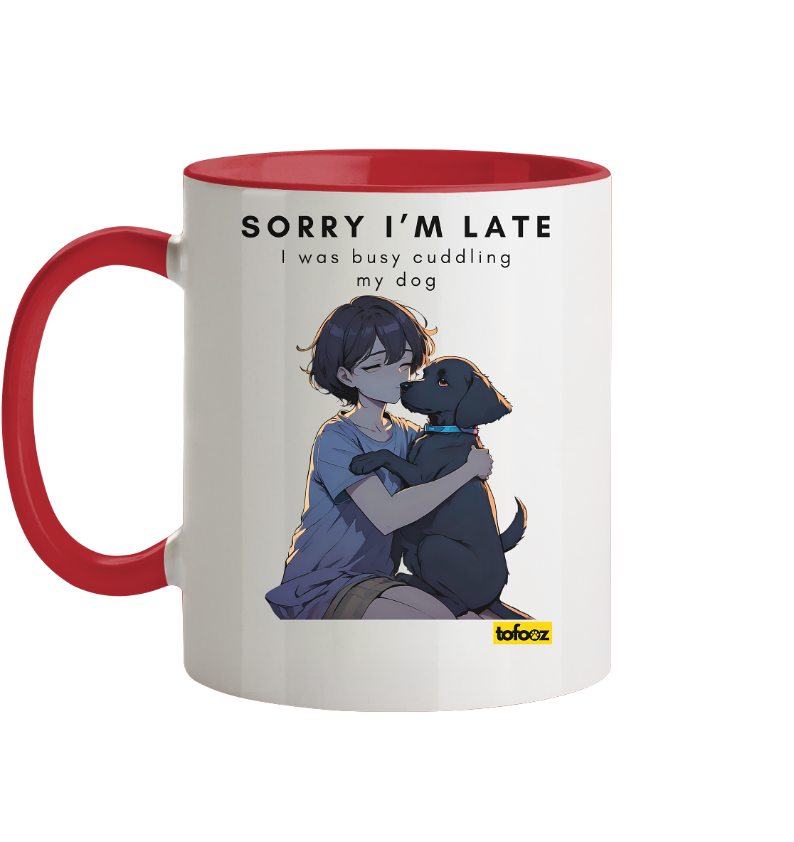 Sorry I'm Late Collection - Two-Tone Mug