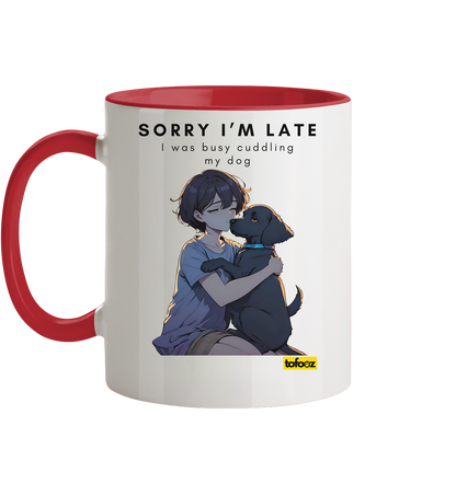 Sorry I'm Late Collection - Two-Tone Mug