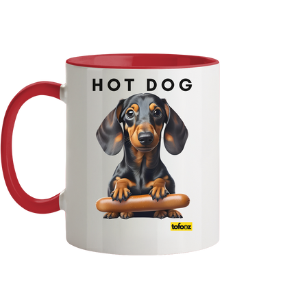 Hot Dog - Dachshund  - Two Tone Mug