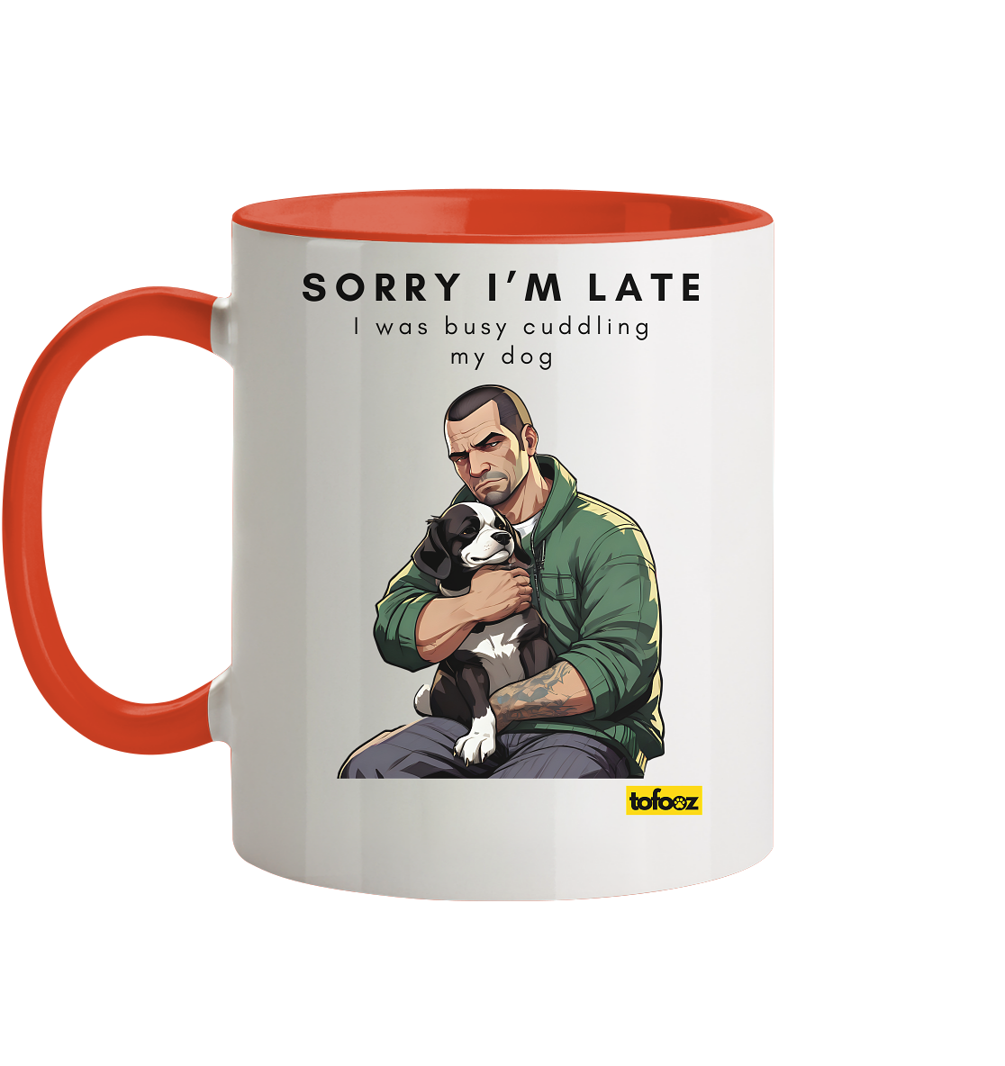 Sorry I'm Late Gamer Style Collection - Two-Tone Mug