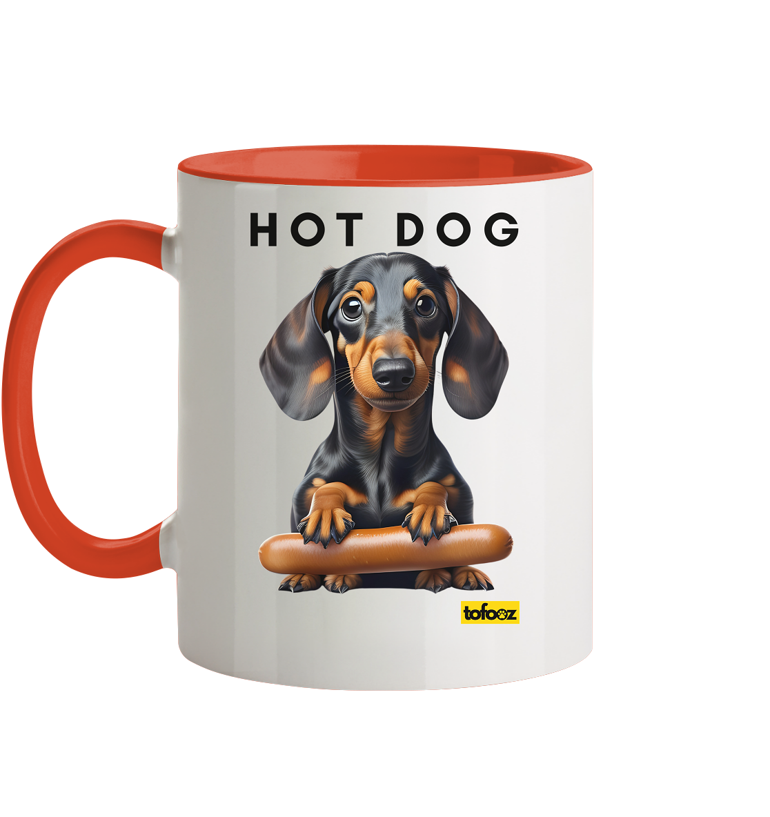 Hot Dog - Dachshund  - Two Tone Mug