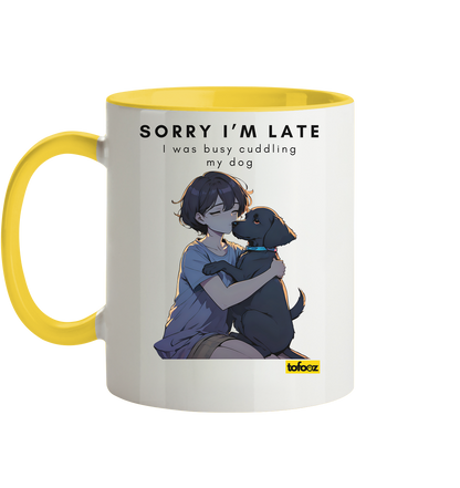 Sorry I'm Late Collection - Two-Tone Mug