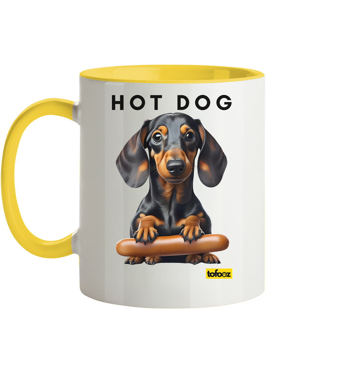 Hot Dog - Dachshund  - Two Tone Mug