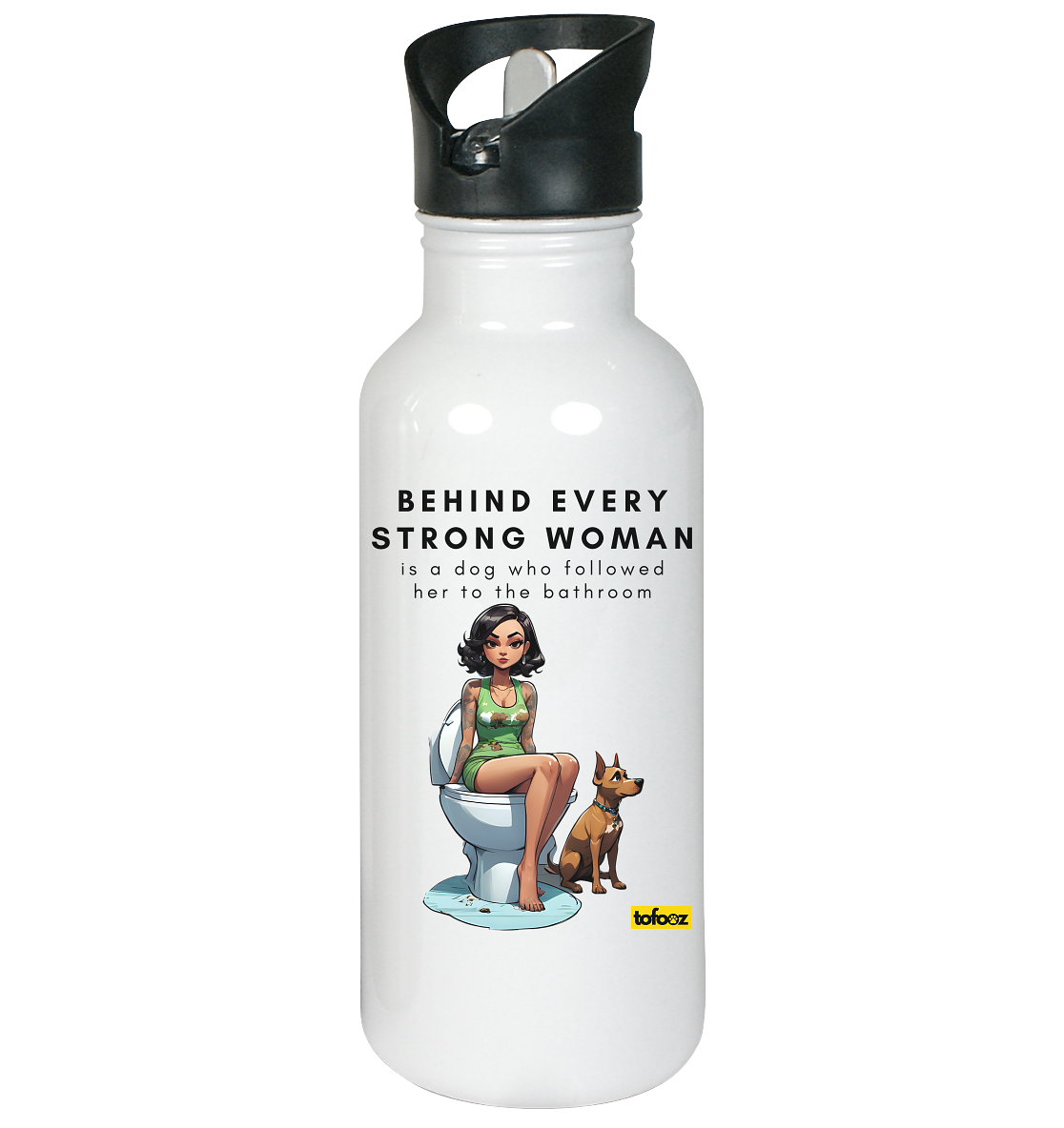 Behind Every Strong Woman Collection - Edelstahl-Trinkflasche