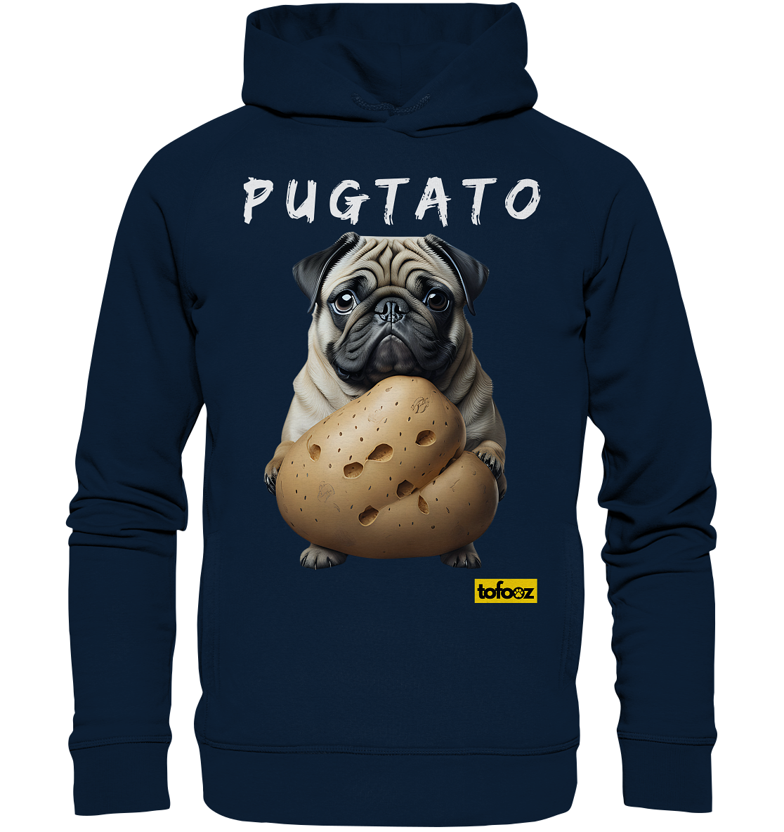 Pugtato Pug - Organic Hoodie, Unisex