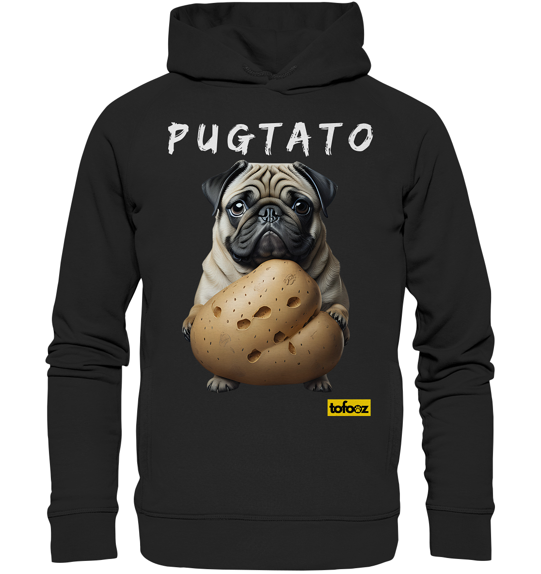 Pugtato Pug - Organic Hoodie, Unisex