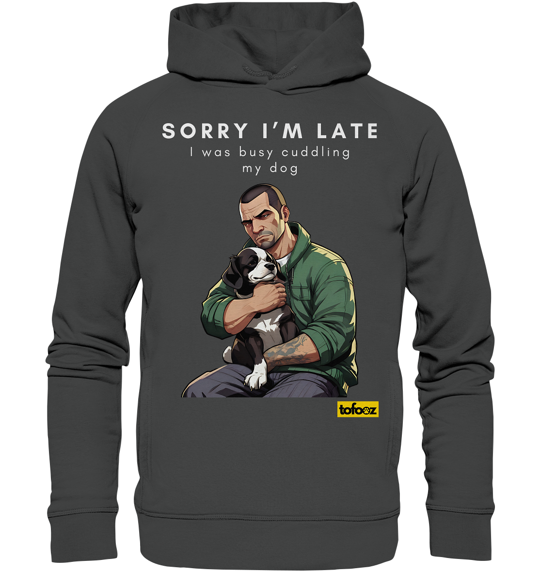 Sorry I'm Late Gamer Style Collection - Organic Hoodie, Unisex