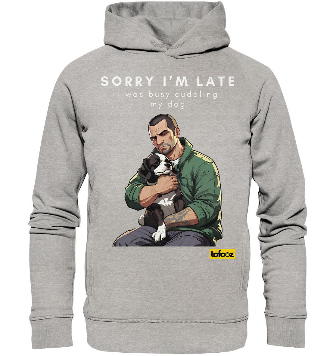 Sorry I'm Late Gamer Style Collection - Organic Hoodie, Unisex