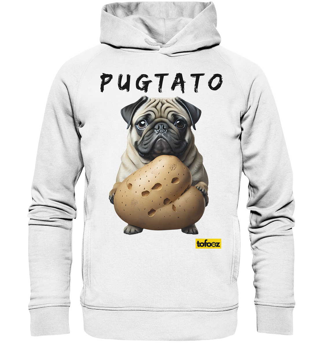 Pugtato Pug - Organic Hoodie, Unisex