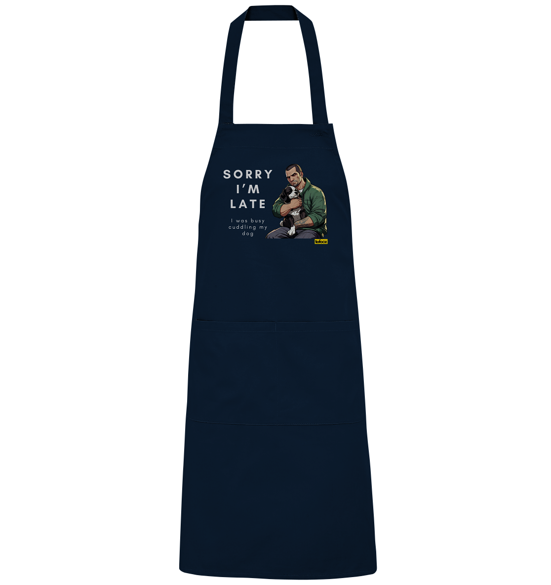 Sorry I'm Late Gamer Style Collection - Organic BBQ Apron