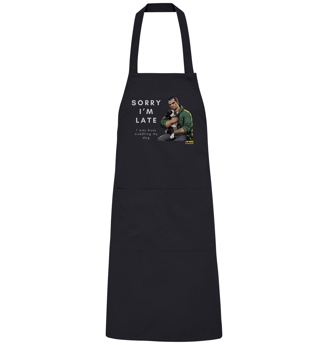 Sorry I'm Late Gamer Style Collection - Organic BBQ Apron