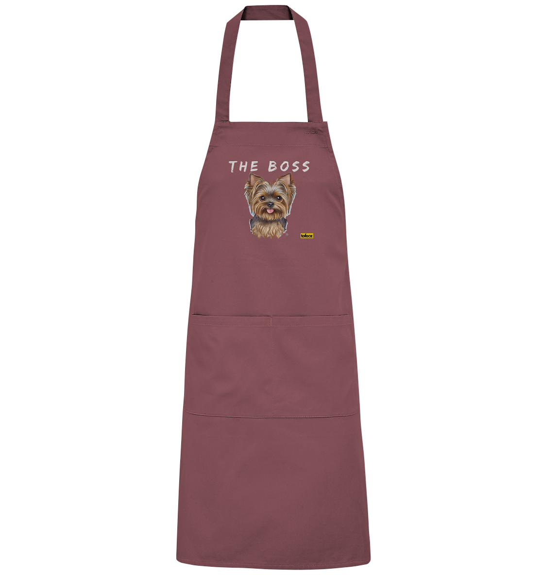 The Boss - Yorkshire Terrier - Organic BBQ Apron