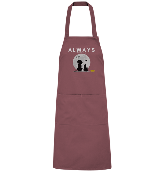 Always Dream Big - Cat and Dog  - Organic BBQ Apron