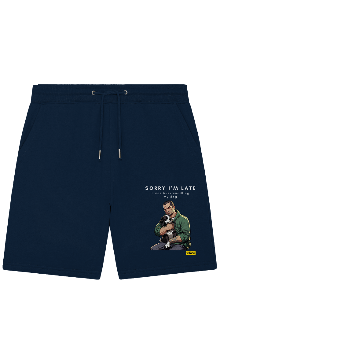 Sorry I'm Late Gamer Style Collection - Organic Short Sweatpants