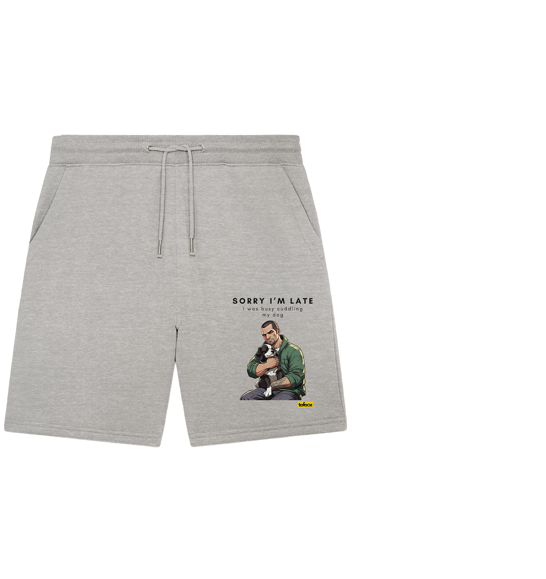 Sorry I'm Late Gamer Style Collection - Organic Short Sweatpants