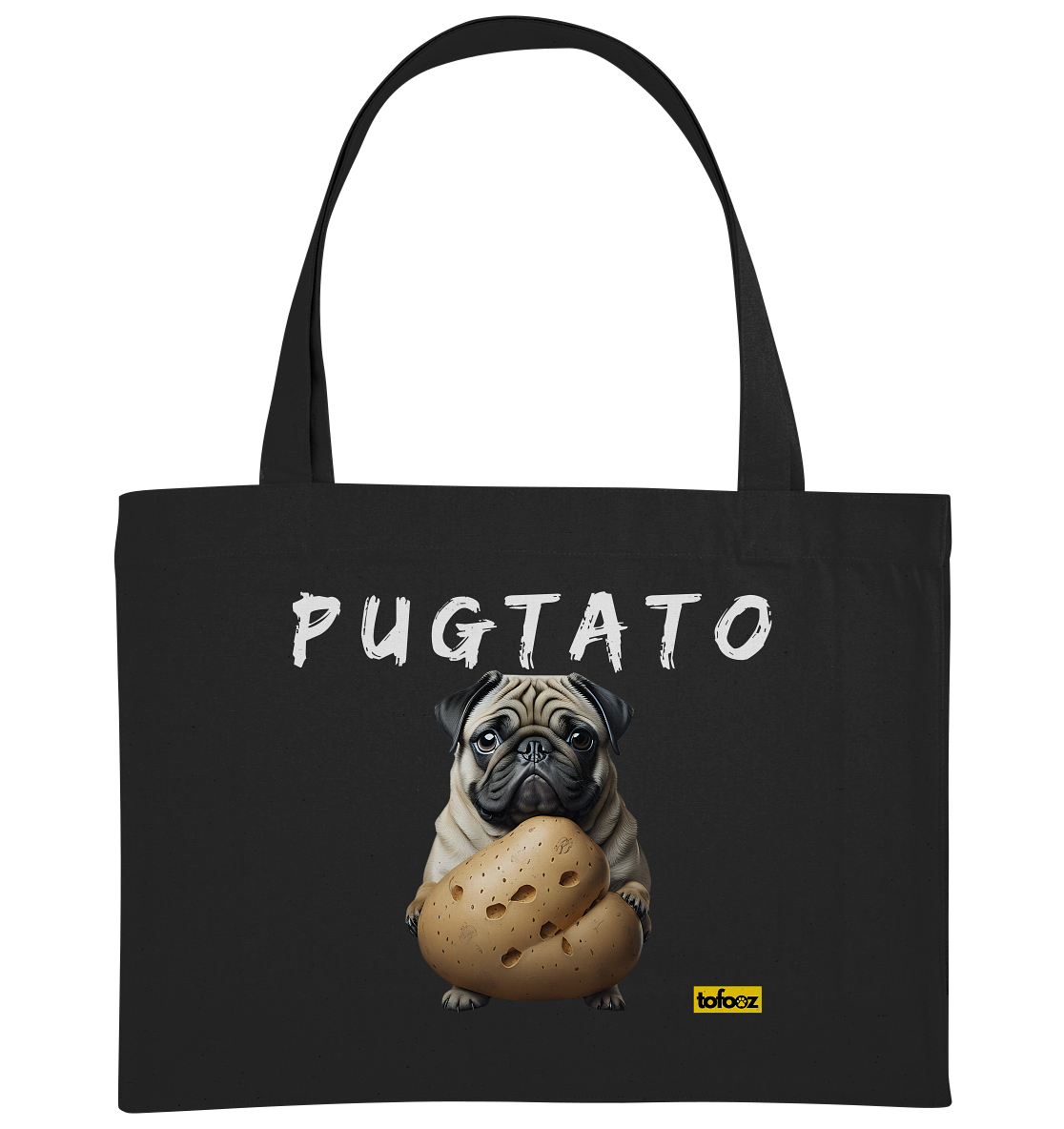 Pugtato - Pug - Organic Shopping Bag