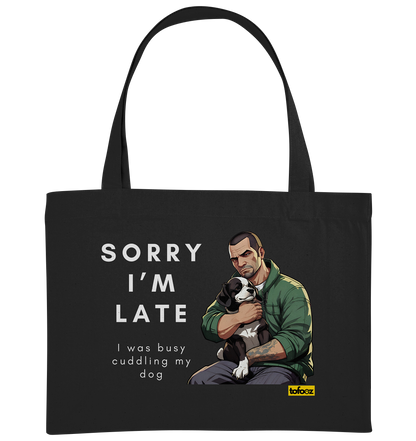 Sorry I'm Late Gamer Style Collection - Organic Shopping Bag