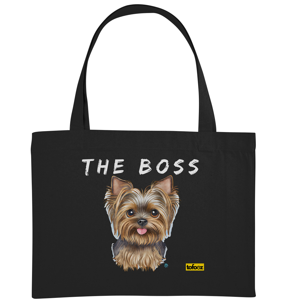 The Boss - Yorkshire Terrier - Organic Shopping Bag