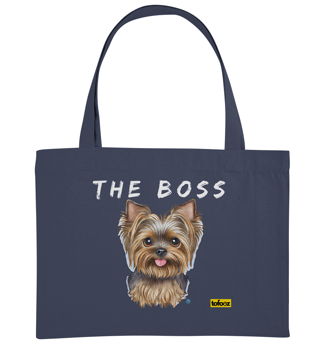 The Boss - Yorkshire Terrier - Organic Shopping Bag