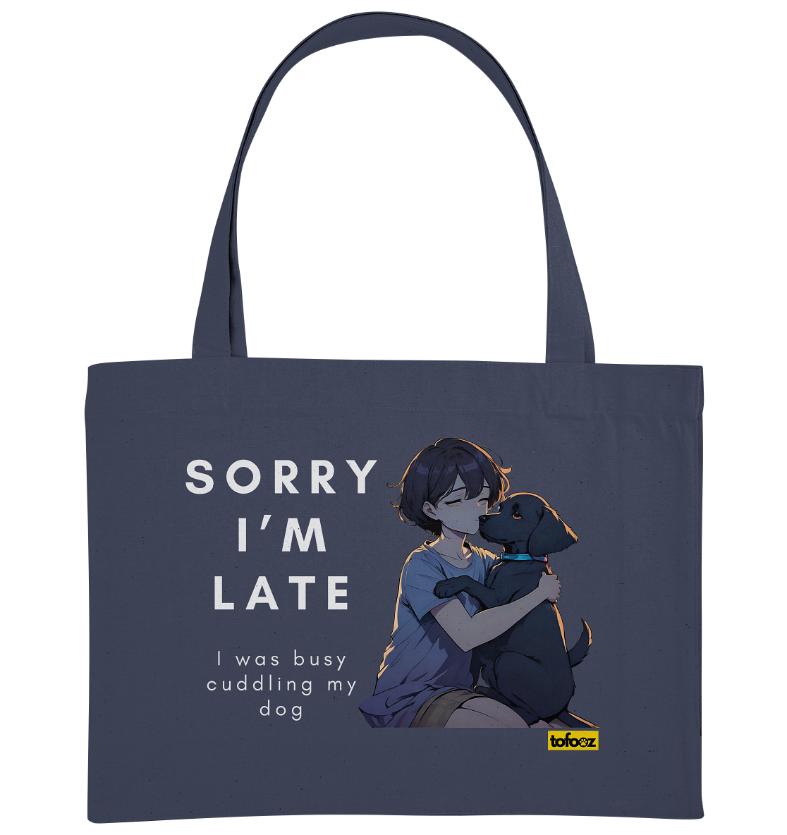 Sorry I'm Late Collection - Organic Shopping Bag