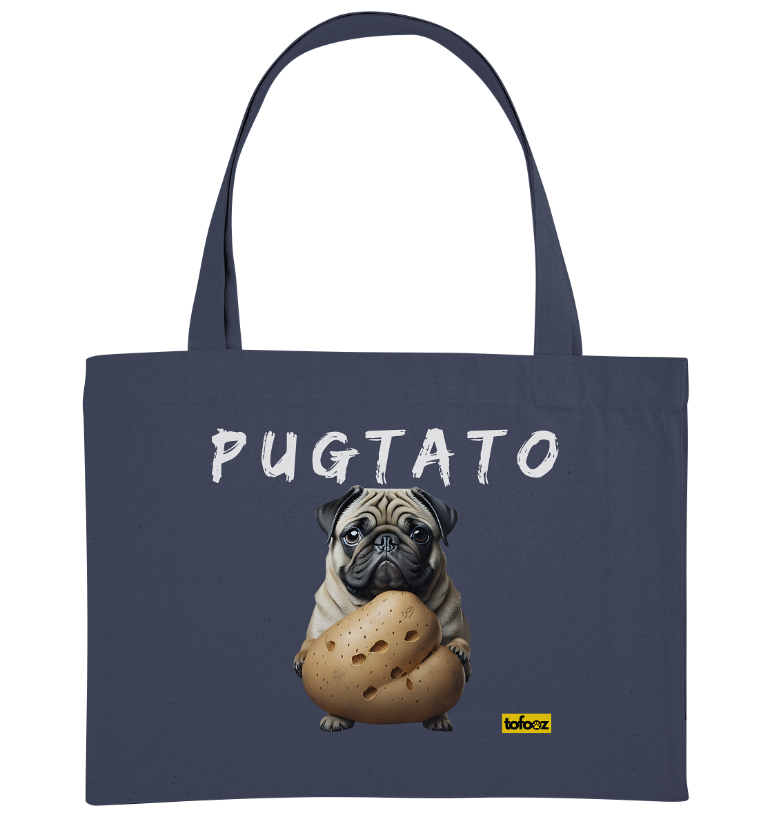 Pugtato - Pug - Organic Shopping Bag