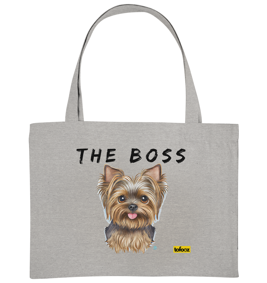 The Boss - Yorkshire Terrier - Organic Shopping Bag