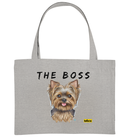 The Boss - Yorkshire Terrier - Organic Shopping Bag