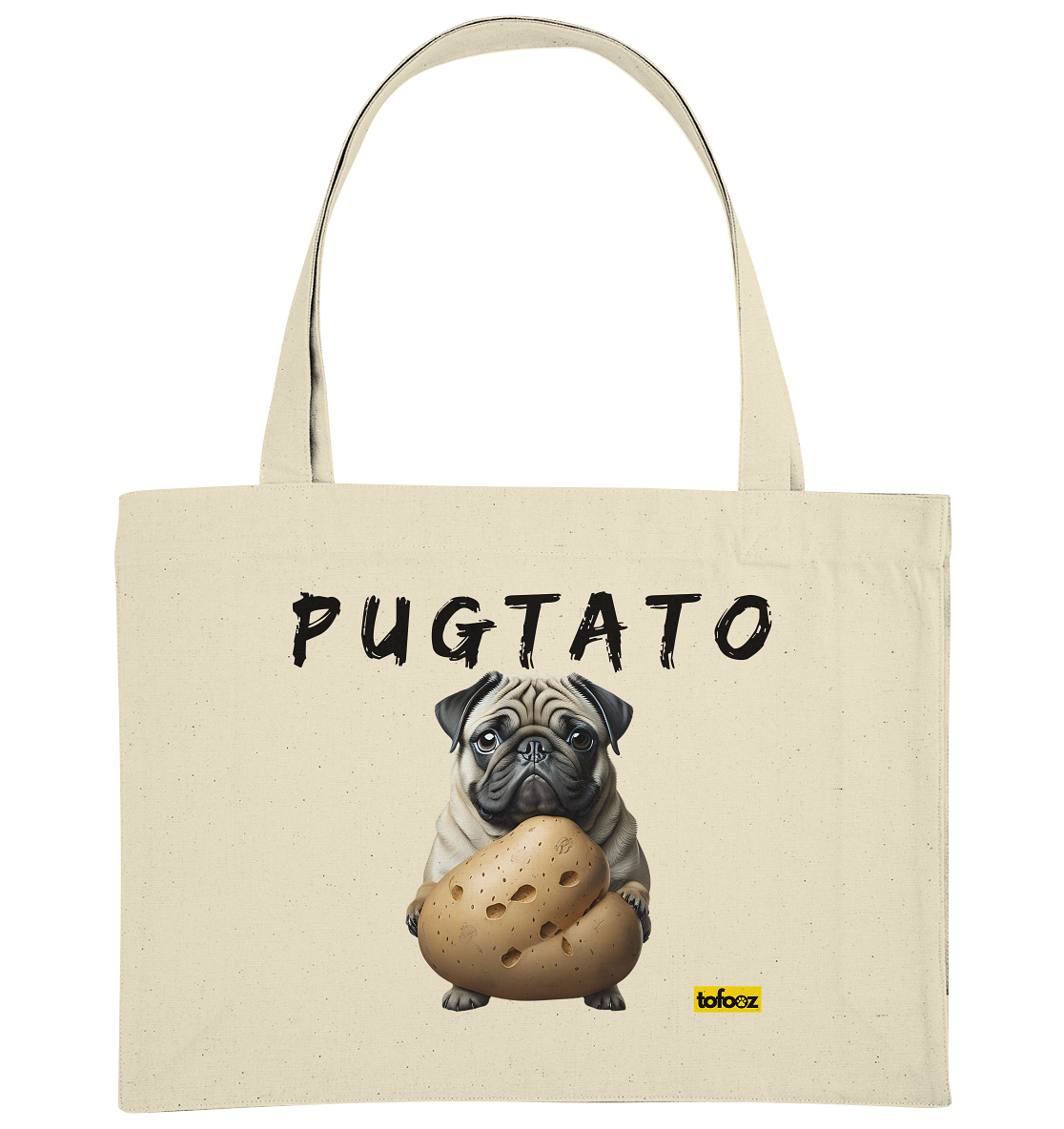 Pugtato - Pug - Organic Shopping Bag