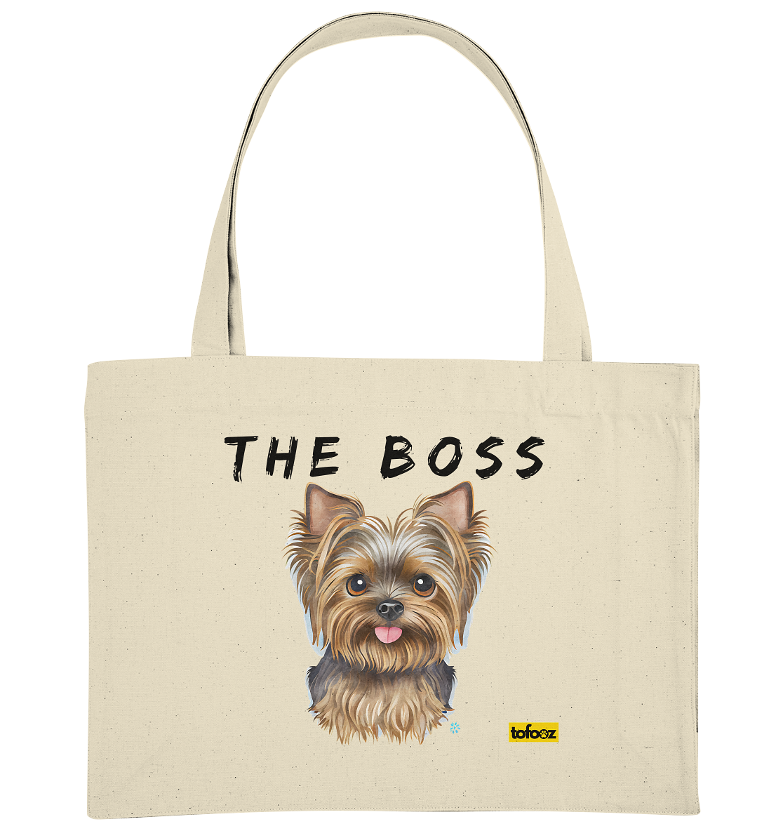 The Boss - Yorkshire Terrier - Organic Shopping Bag