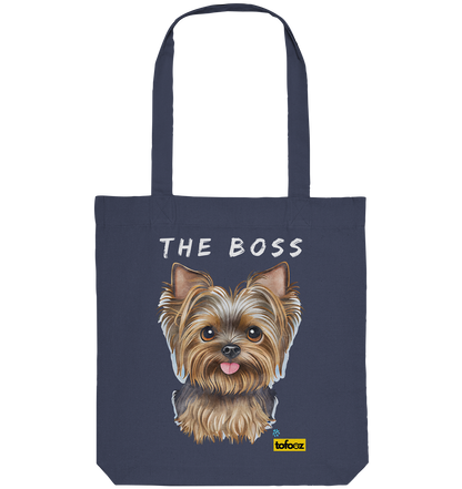 The Boss - Yorkshire Terrier - Organic Tote Bag